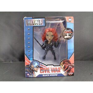 Die Cast 4" Metal Captain America Civil War Black Widow Legends Avengers Figure